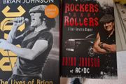 Brian Johnson Roger Daltry Billy Connolly and others Signed books