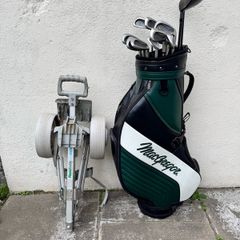 Golf Set Clubs Bag and Trolley