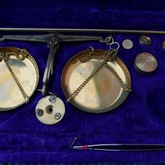 Vintage Portable Balance Brass Scale - Antique Presious Brass Balance Scale