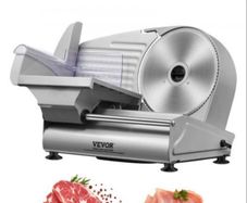 Meat Slicer, 180W Electric Deli Food Slicer with 19.1 cm SUS420 Stainless Steel Blade and Blade Guard, 0 - 1.5 cm Adjustable Thickness for Home Use, NEW