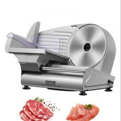 Meat Slicer, 180W Electric Deli Food Slicer with 19.1 cm SUS420 Stainless Steel Blade and Blade Guard, 0 - 1.5 cm Adjustable Thickness for Home Use, NEW