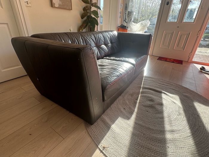 Brown Italian Leather 3+1+1 Sofa Suite