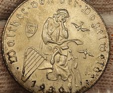 Austria Silver 1930 2 Shillings Coin Beautiful Uncirculated Toned Walther Von Der Vogelweide