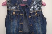 F&amp;F denim girls gilet. Size 5 years