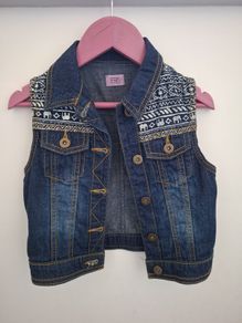 F&F denim girls gilet. Size 5 years
