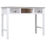 Writing Desk Grey 110x45x76 cm Wood Image 5