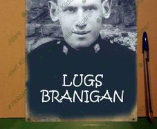 Lugs Branigan tin metal sign