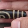 Antique Himalayan Tibetan 2 Eyes Agate Dzi Bead Amulet Pendant Image 4
