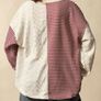 Bohemela Colorblock Patchwork Striped Top Sweatshirt Size UK 14 Image 6