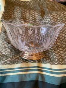 killarney Crystal & 21k gold bowl