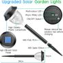 Solar Lights Outdoor Garden, 6 Pack Solar Garden Lights with Multi-Colour Changing+Warm White Modes Waterproof Pathway Lights Ornaments Outdoor Solar Lights for Path Lawn Patio Landscape Decorative Image 3