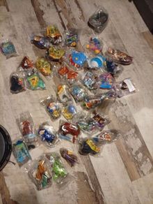 large collection of McDonald's toys