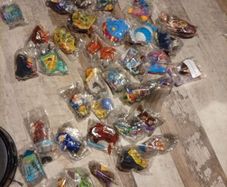 large collection of McDonald's toys