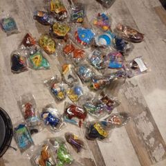 large collection of McDonald's toys