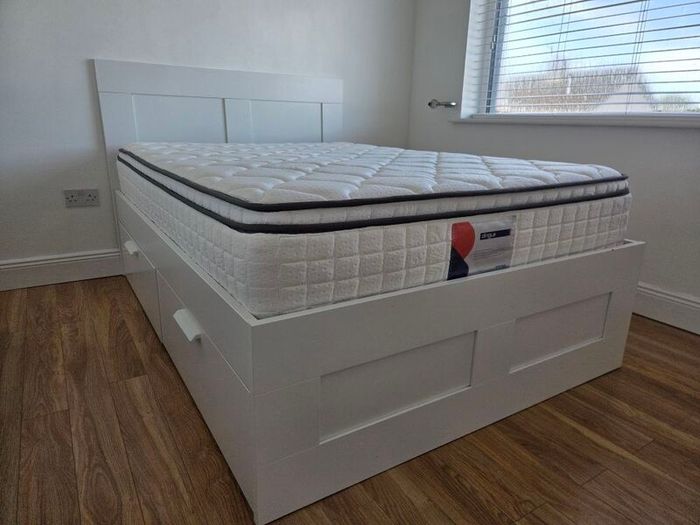 double bed and mattress