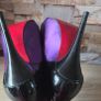 Ogetti Black Purple heels by Carl Scarpa, size 40 Image 9