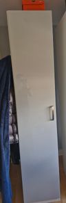Slim Grey gloss door wardrobe