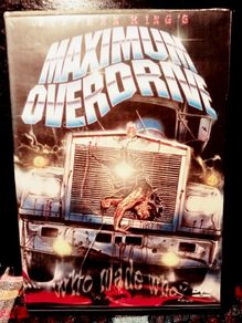 Maximum Overdrive. DVD Case