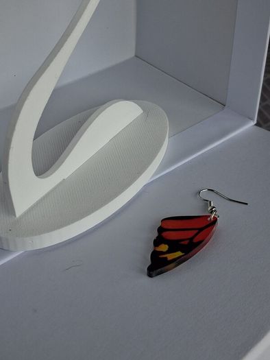 Monarch Butterfly Wing Earrings