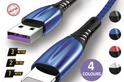 1m/2m/3m Long Lightning iPhone Charger for Apple iPhone 12 11 X 6 5 7 8 USB Cable