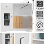 Sideboard for Kitchen, Sideboard with Socket for Microwave, Kitchen Cabinet with Drawers, Storage Cabinet for Dining Room, Kitchen, Living Room, 83 x 40 x 80 cm Image 4