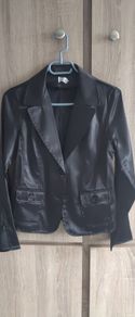 satin look black blazer size 6 8 10 12 14