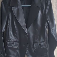 satin look black blazer size 6 8 10 12 14