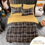 MULTIPLE SIZES AVAILABLE Double Duvet Set Black & Gold Doublesided Bedding Set 3 PCS With Pillowcases Ultra Soft Anti Allergic Non Iron Luxury Microfiber (Black, Double (200 x 200 cm)) Image 4
