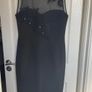 Italian designer MAESTRI Black embellished cocktail dress Image 4