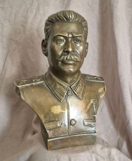 Vintage soviet russian bust of stalin.