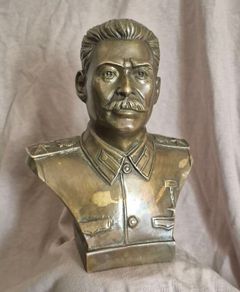 Vintage soviet russian bust of stalin.