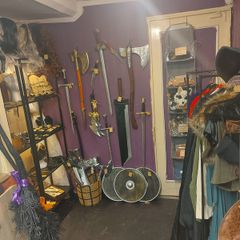 Cosplay costumes and props