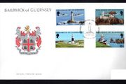 1976 Guernsey Lighthouse Commemorative Stamps Addressed First Day Cover (FDC)