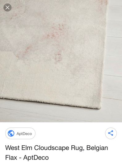West Elm Cloudscape Belgian Flax Rug