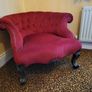Pre owned Antique red tub chair Image 2