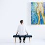 Contemporary Abstract Original Handpainted  One of Kind Art Piece Nude Image 3