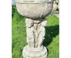 Bird Bath Triple Cherub-GL-BB032