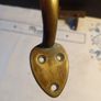 Large Victorian Brass Thumb Latch Lock and Door Furniture Image 3