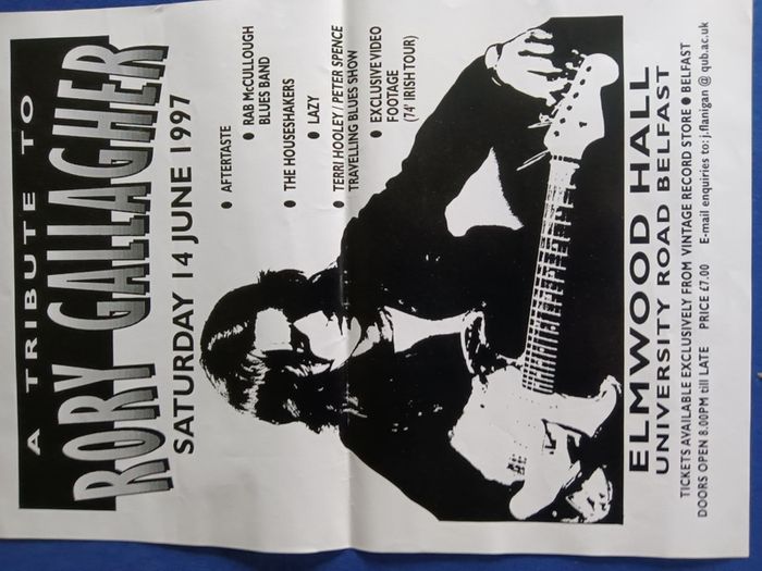 1997 Rory Gallagher Memorial Concert Poster
