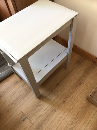 Painted pine lamp table / bed side table.