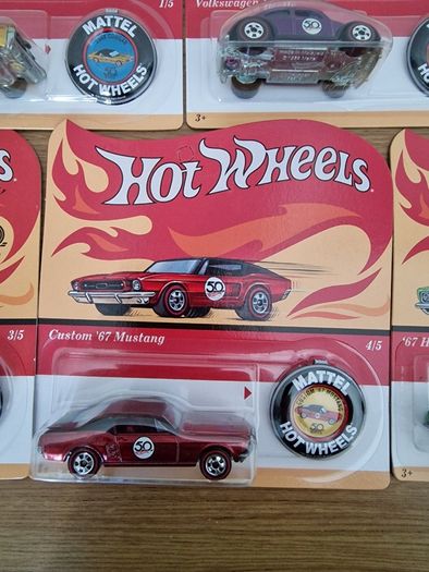 Hot Wheels 50th Anniversary set of 5, new.