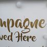 Lighting Up Champagne Sign Image 3