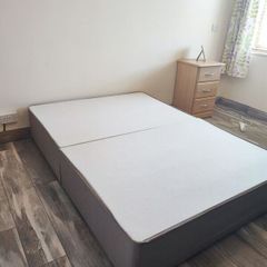 Gray double bed base in D01