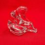 Dolce Verre. Figurine of a Woman with a Bun, solid lead crystal, glass paperweight. Ornament Image 7