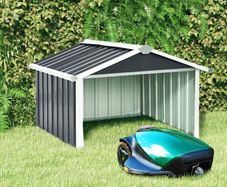 Garden Robot Lawnmower Shed 92x97x63 cm Galvanised Steel Anthracite
