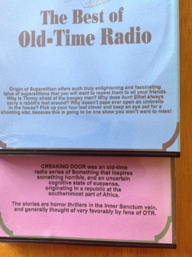 Old Time Radio Shows on CD's. MP3