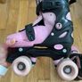 Girls 4 Wheel Boot Skates Size Junior 11-1 Image 5