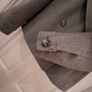 Grey Oversized Double Breasted Coat - Size S Image 3