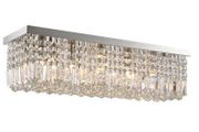 Modern Crystal Ceiling Light Square Chandelier for Home Office Hotel Silver (FREE POSTAGE)