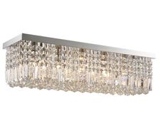 Modern Crystal Ceiling Light Square Chandelier for Home Office Hotel Silver (FREE POSTAGE)